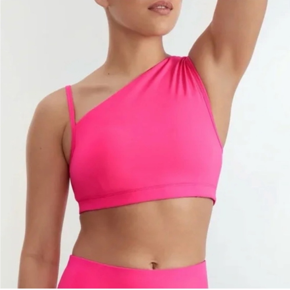 Sweaty Betty Asymmetrical Pink Women's Bralette